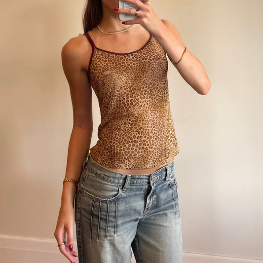 cheetah print cami