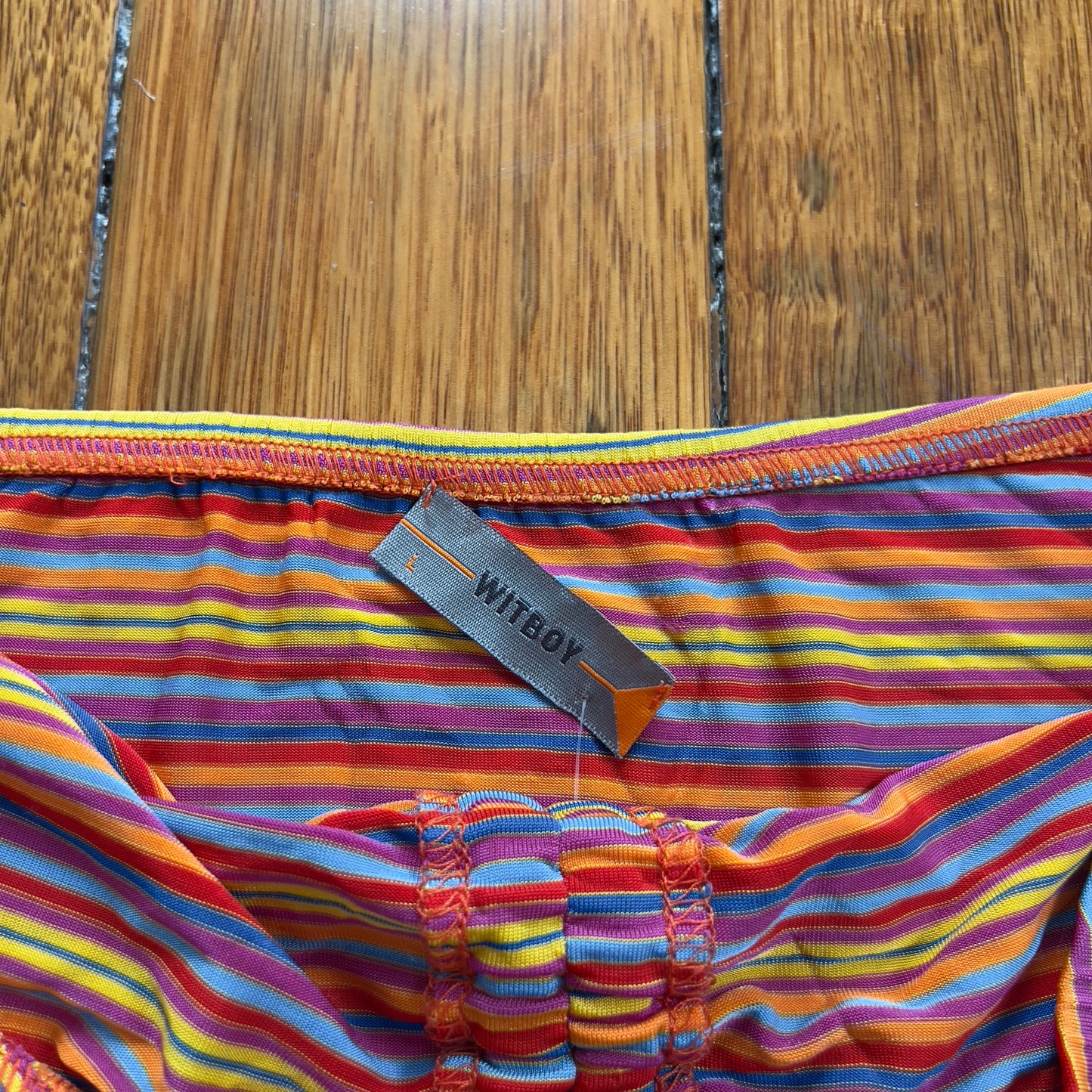 stripe halter top