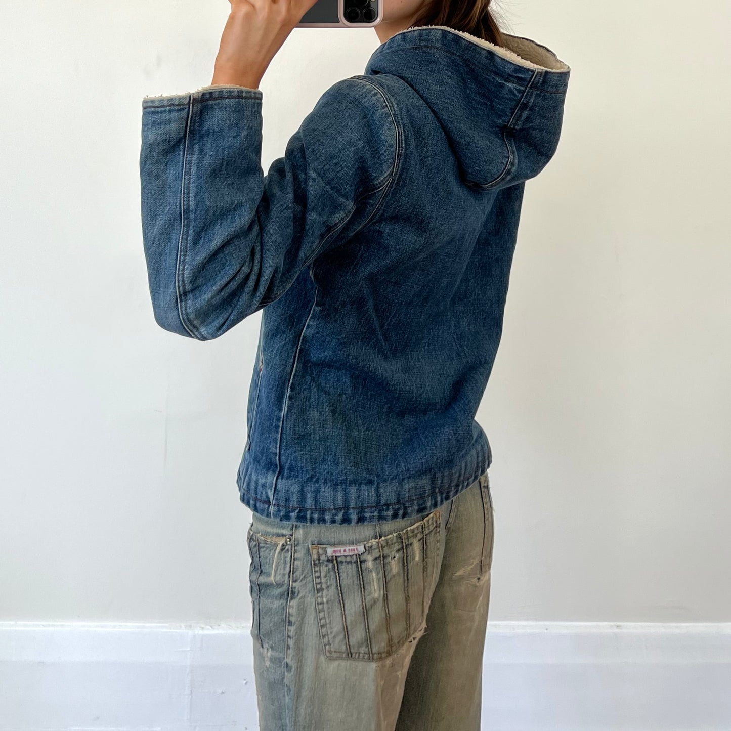 denim sherpa lined jacket