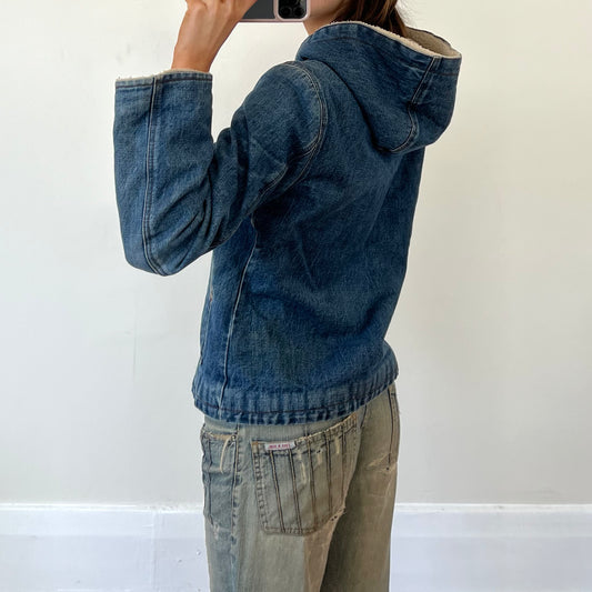 denim sherpa lined jacket