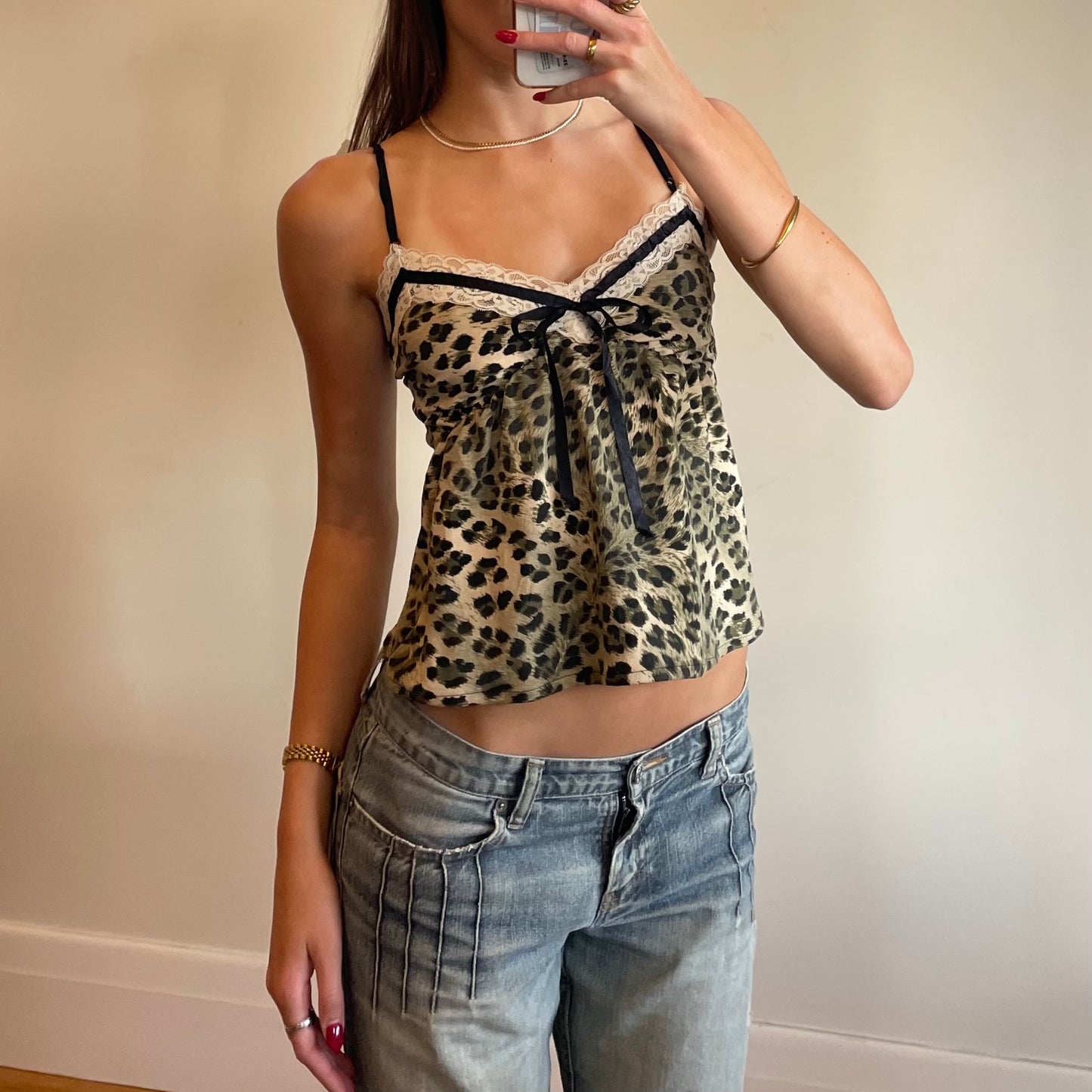 vintage leopard print cami