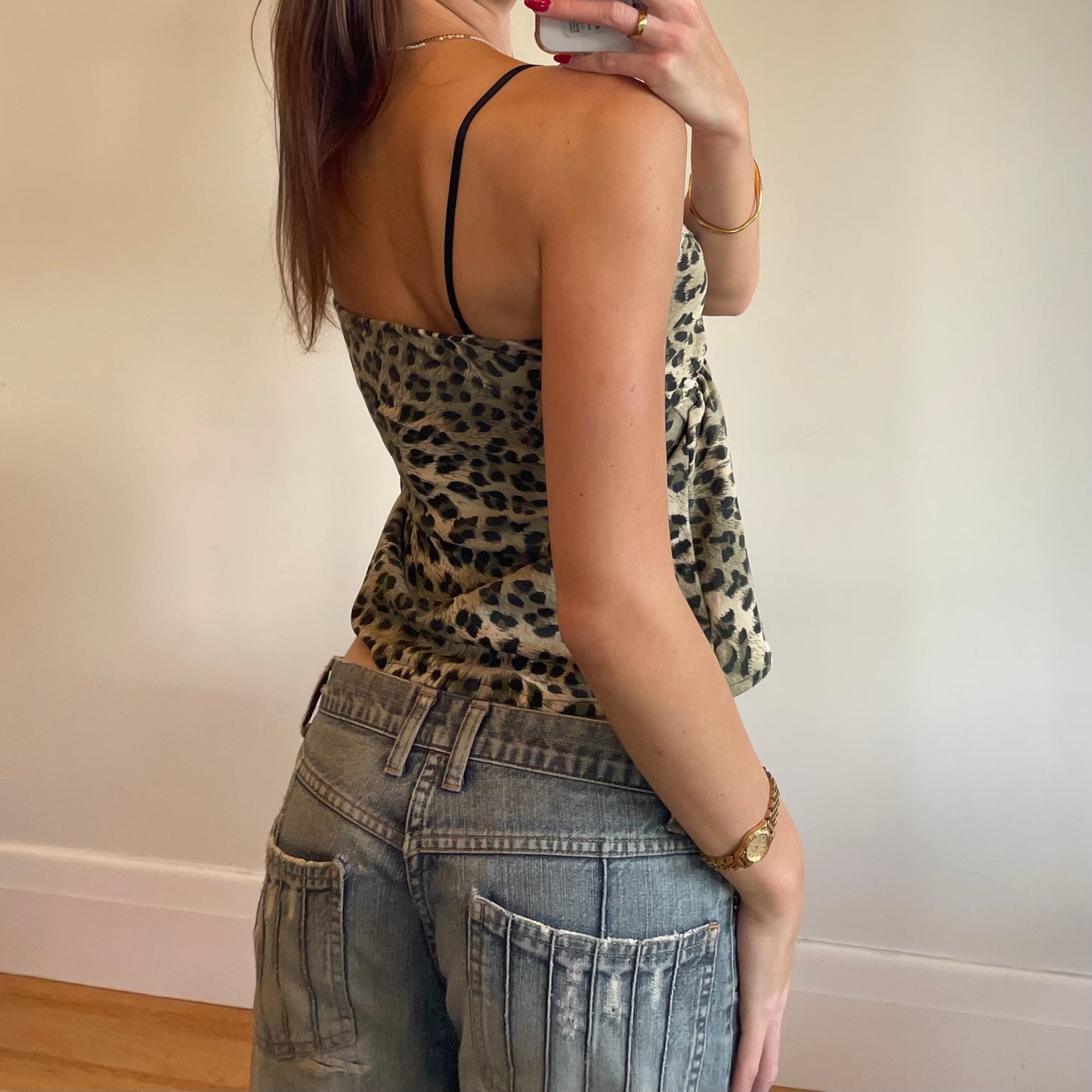 vintage leopard print cami