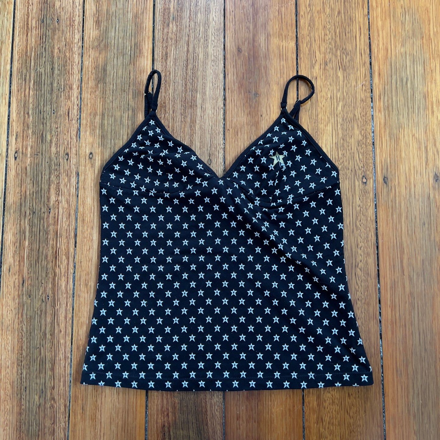 graphic star print cami