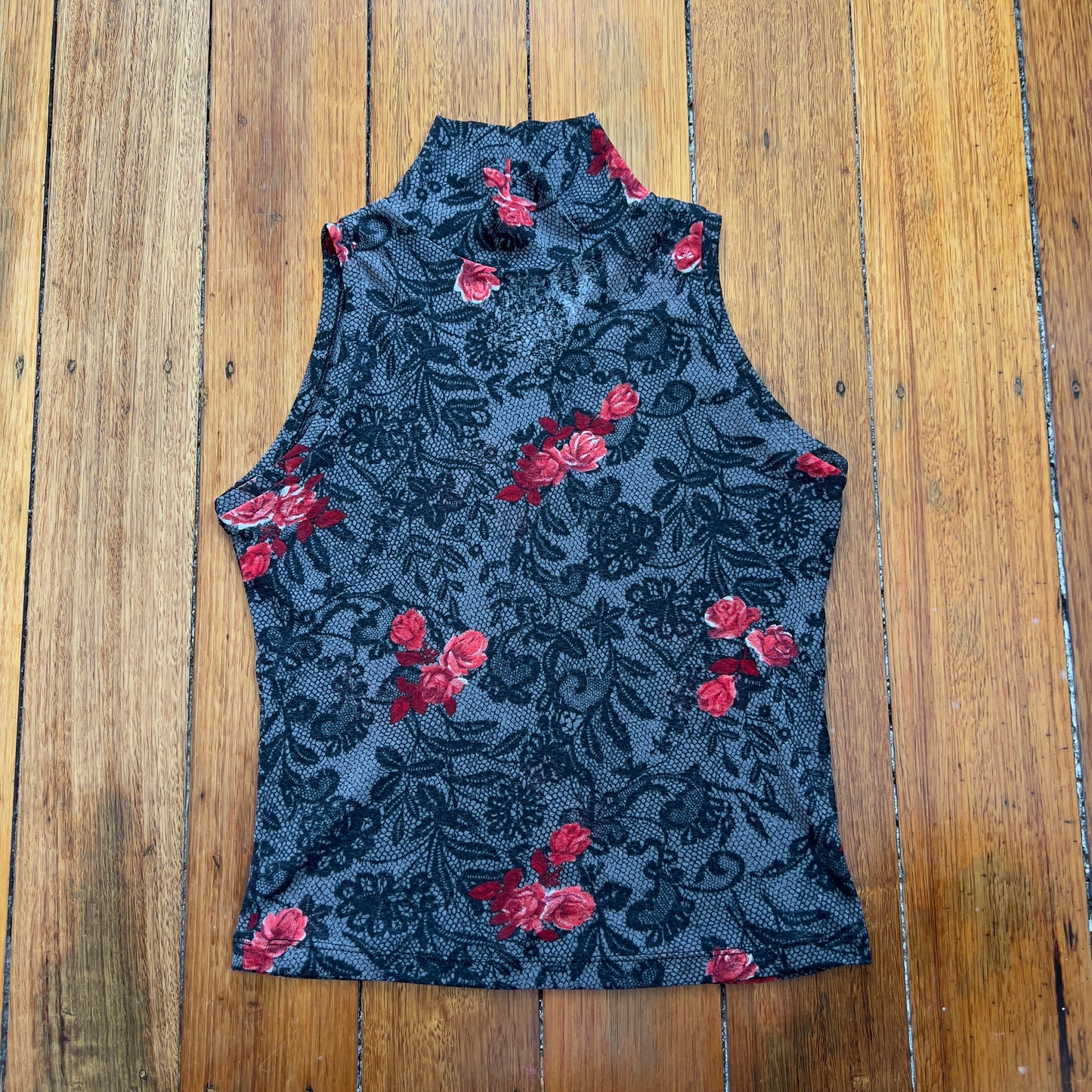 graphic high neck tank