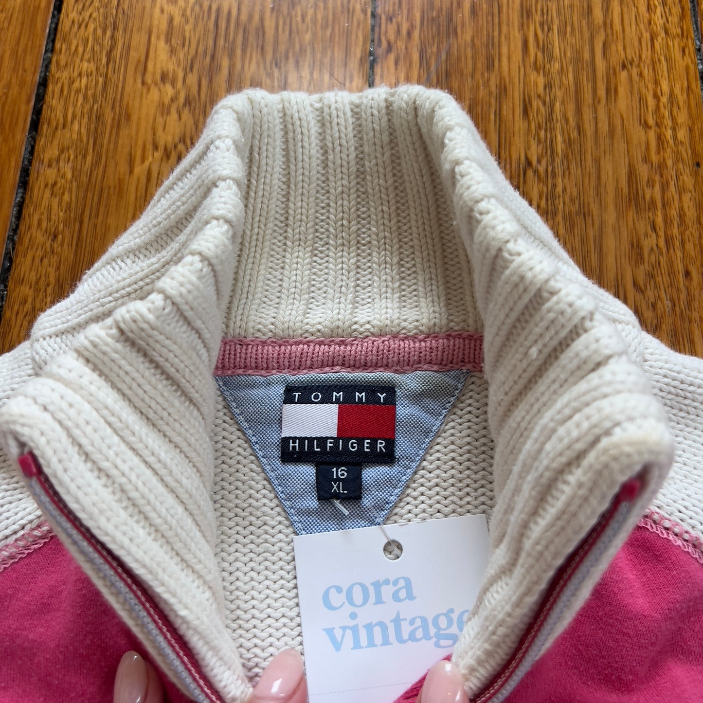 Tommy Hilfiger zip up knit