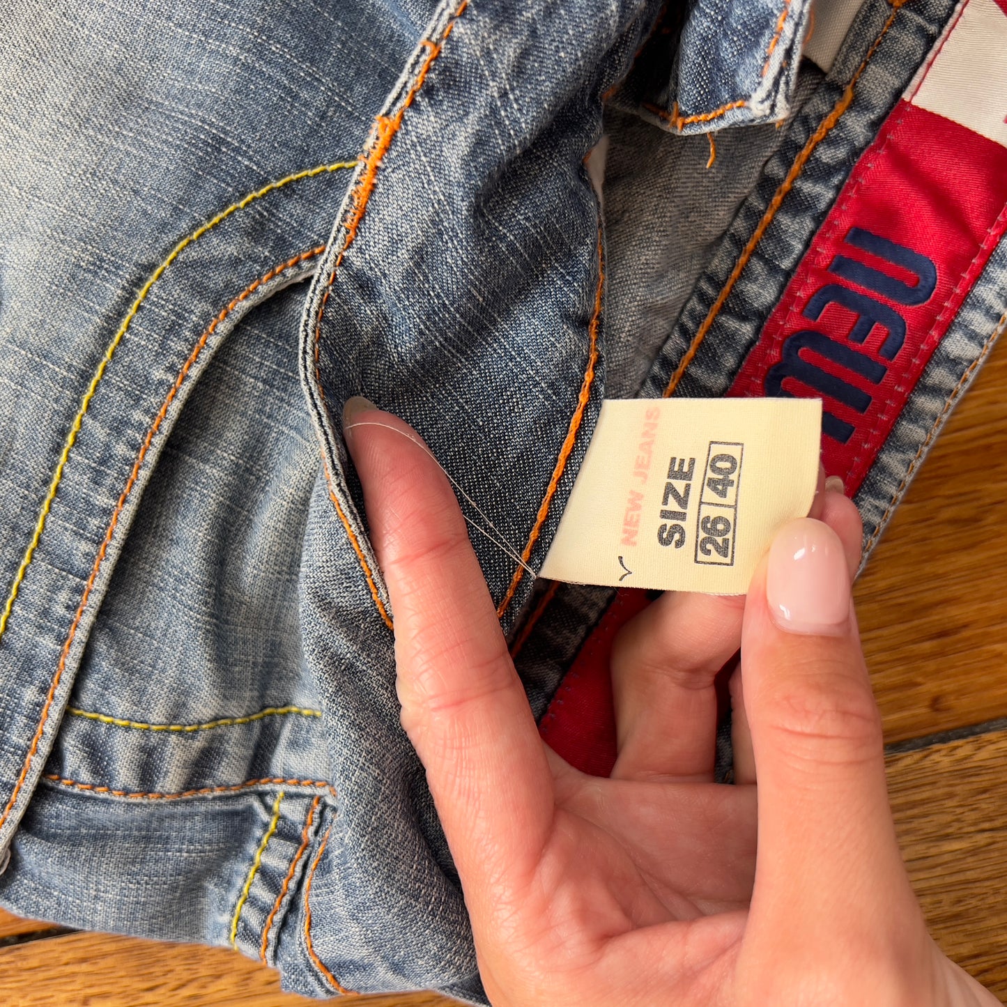 denim mini skirt