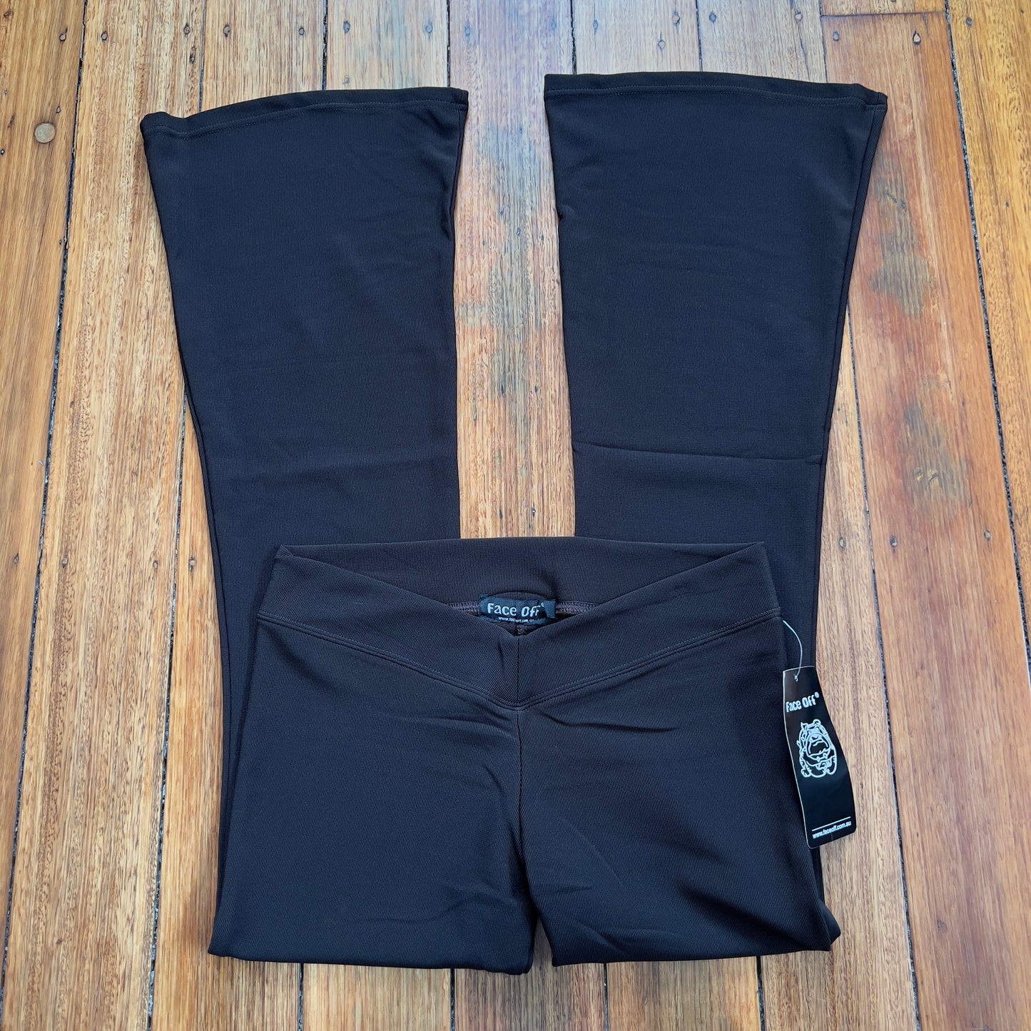 Face Off brown flared pants