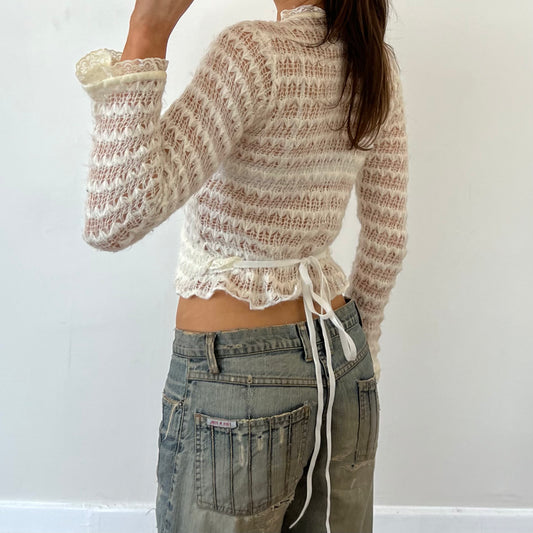 mohair wool wrap long sleeve
