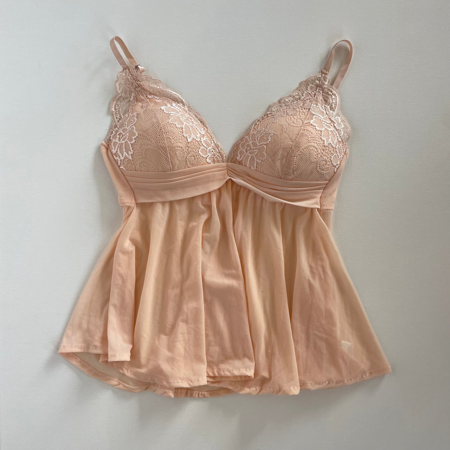 pink lacey bustier cami