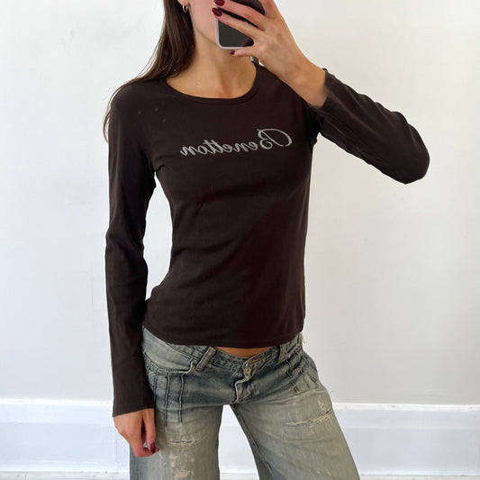 brown "Benetton" long sleeve