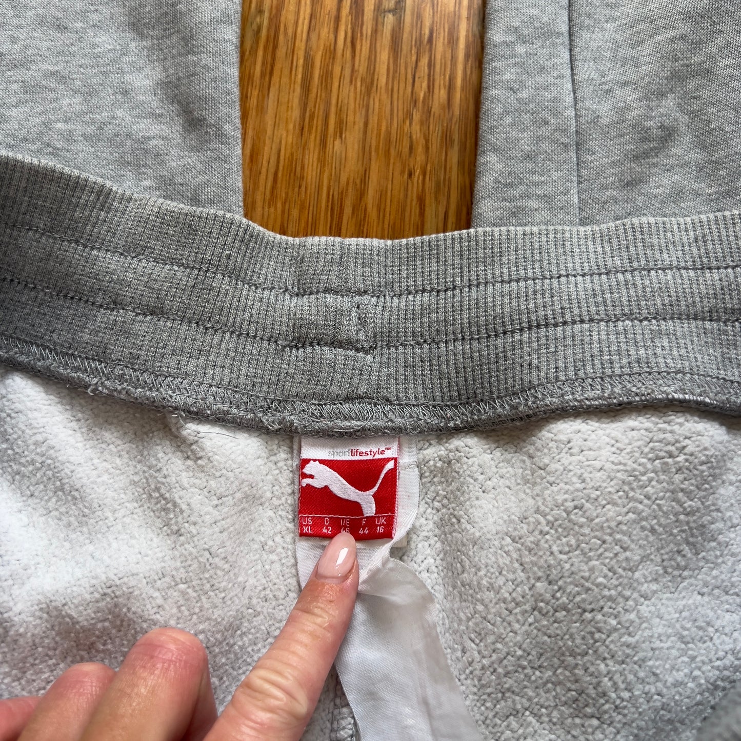 grey Puma sweatpants