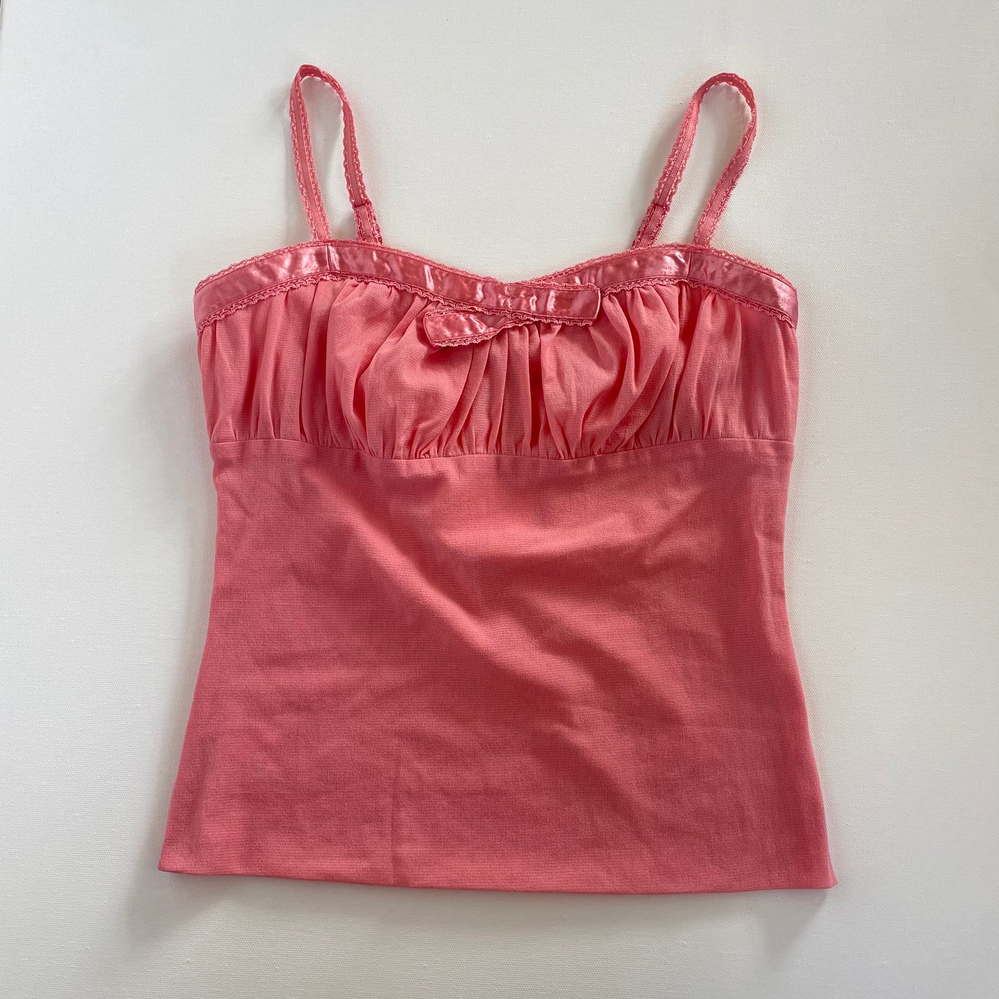 y2k peachy pink cami