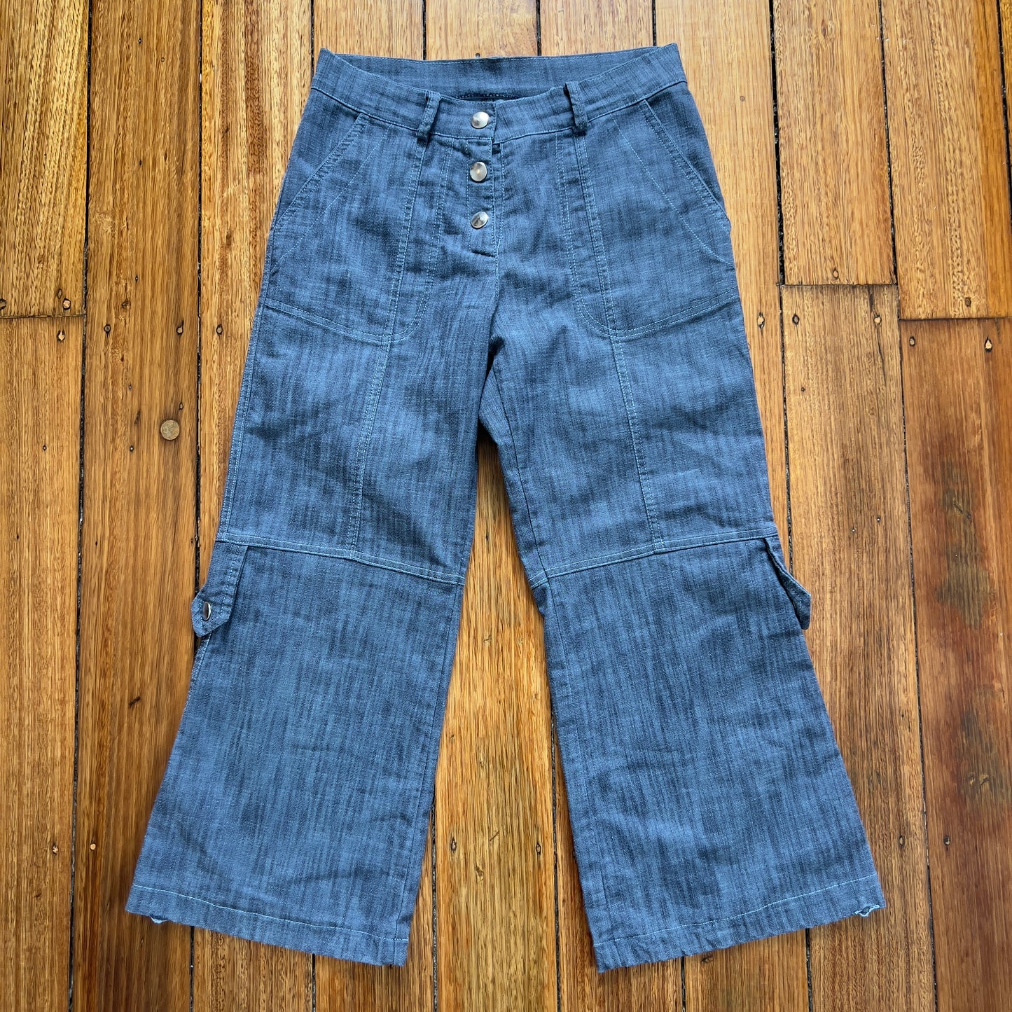 3/4 light denim pants