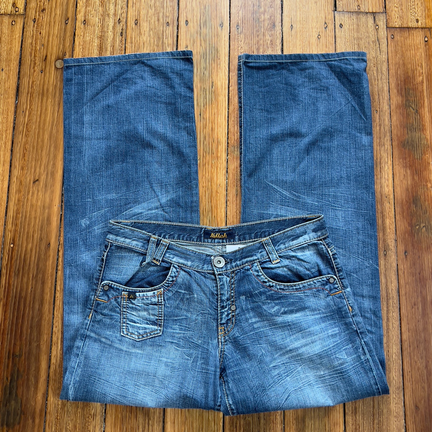 low rise wide leg jeans