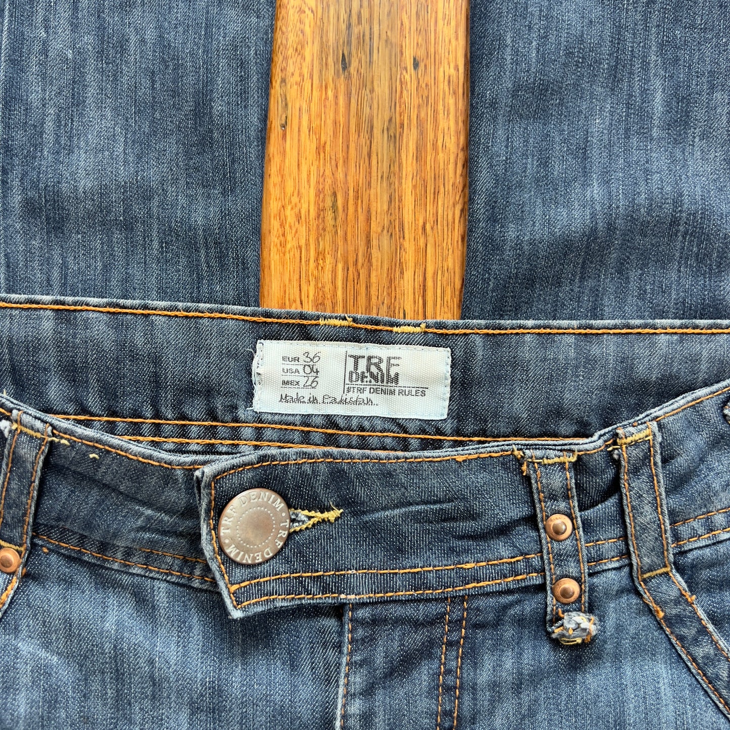 low rise flared jeans