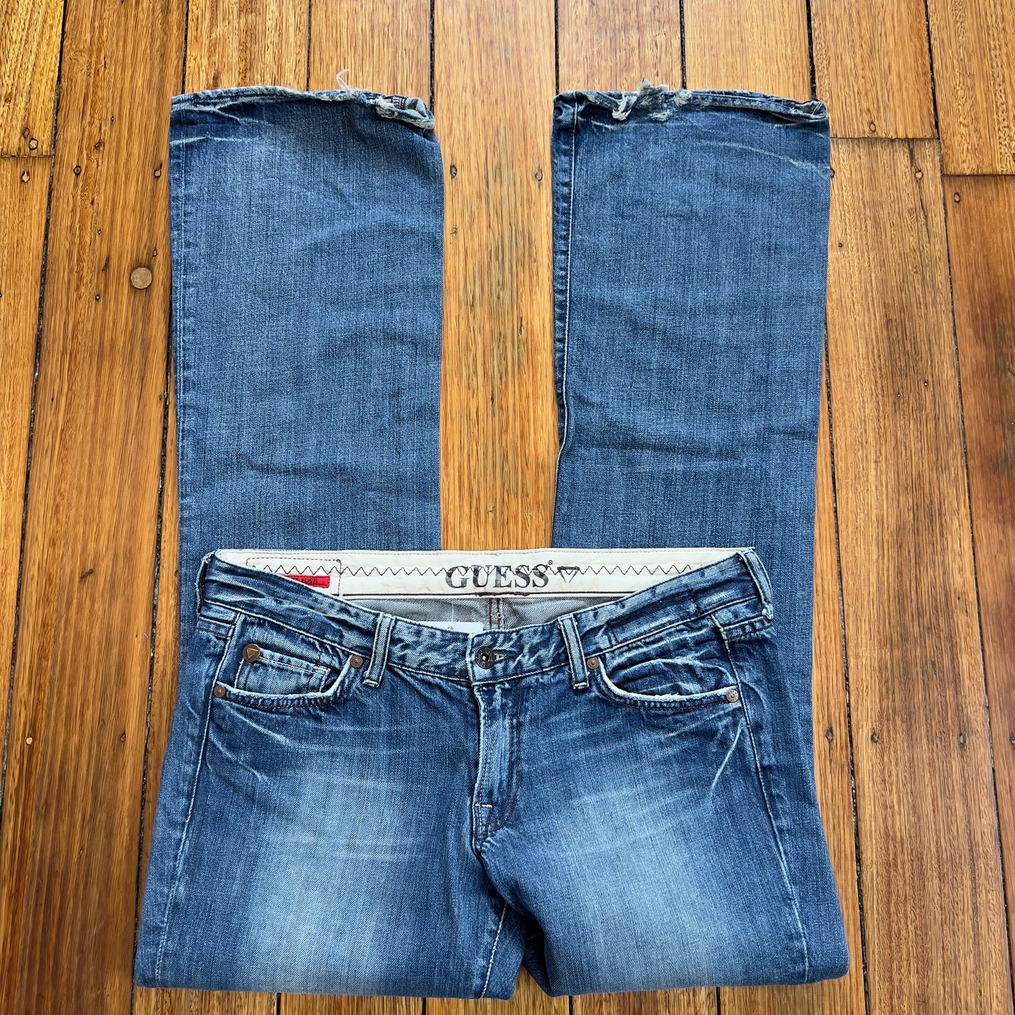 low rise Guess jeans