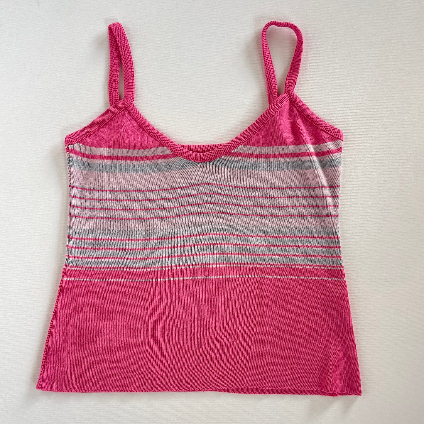 pink knit cami