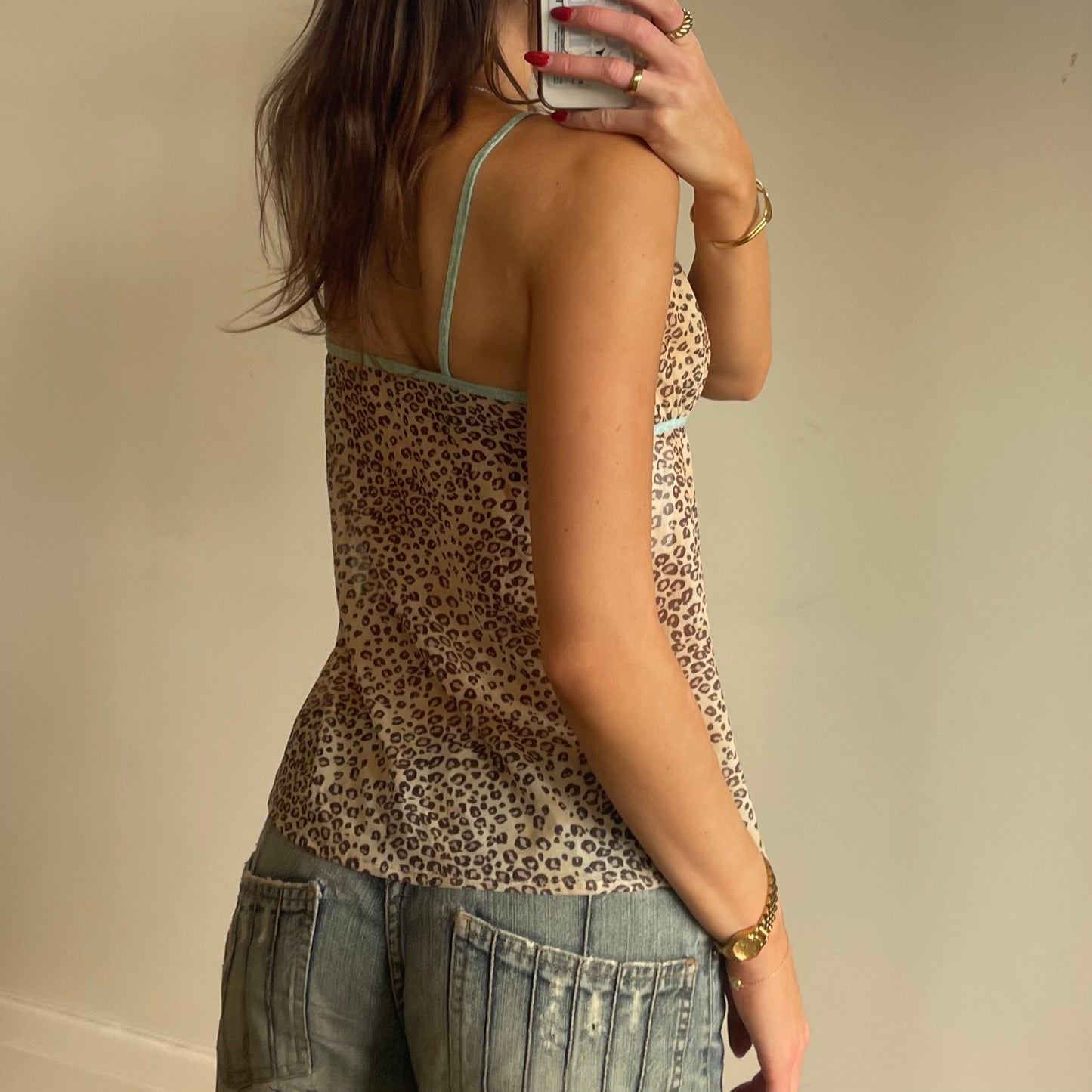 leopard print cami