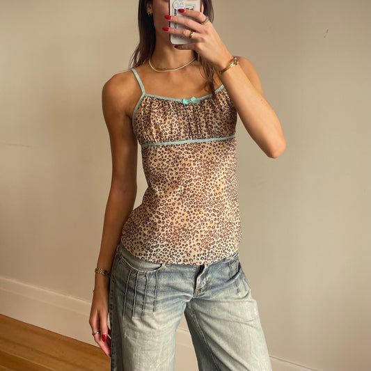 leopard print cami