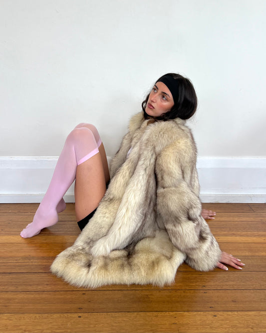 genuine Italian fur coat