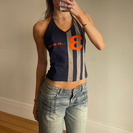 y2k Adidas halter top