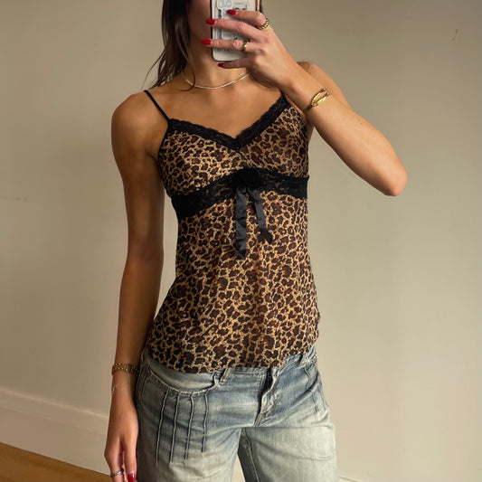 leopard print cami