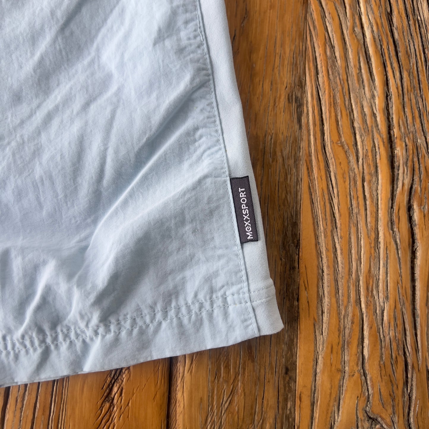 blue track short pants