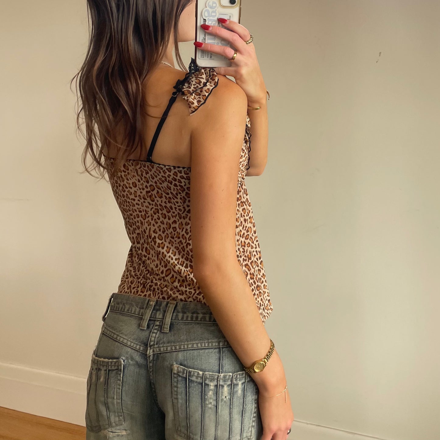 leopard print cami