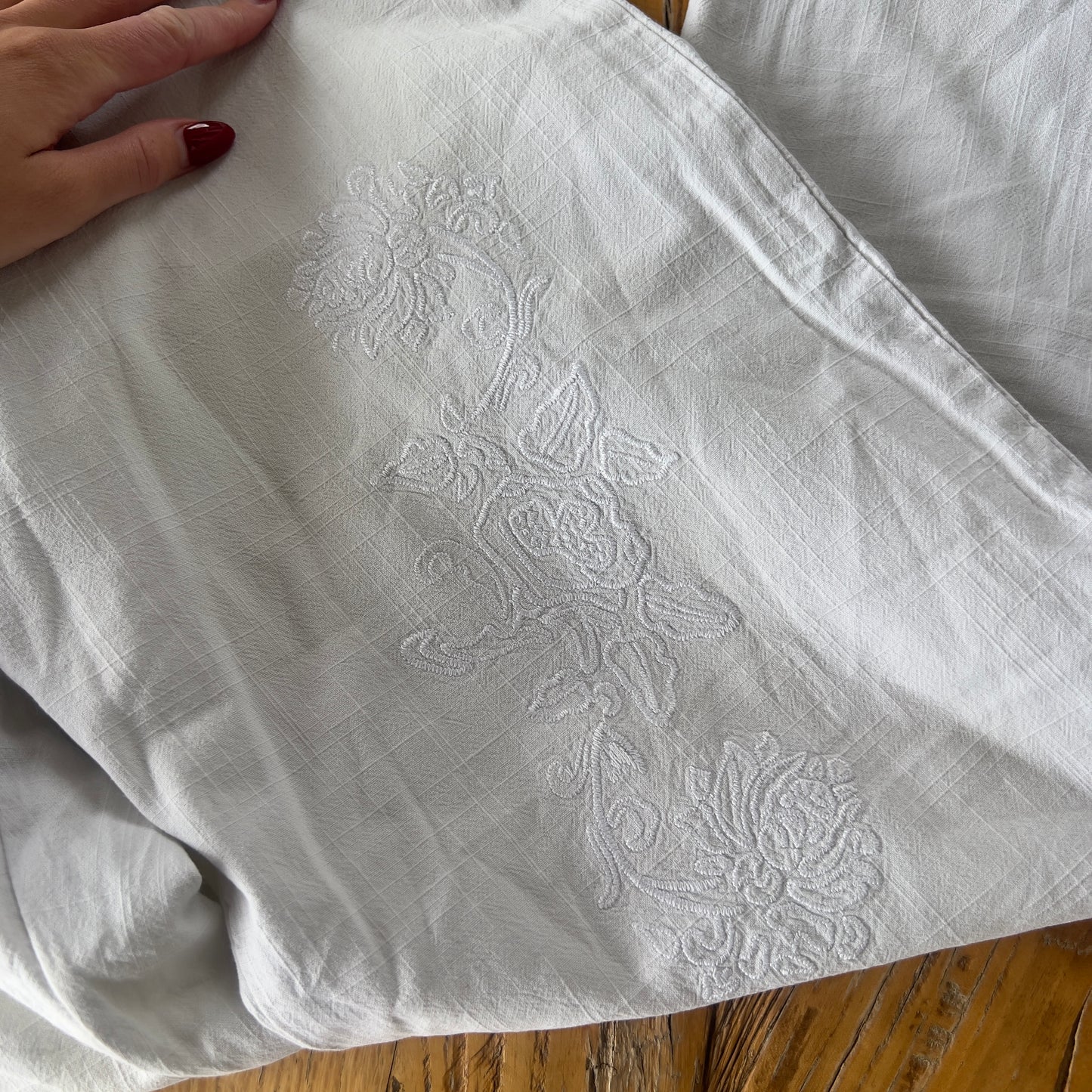 wide leg cotton pants