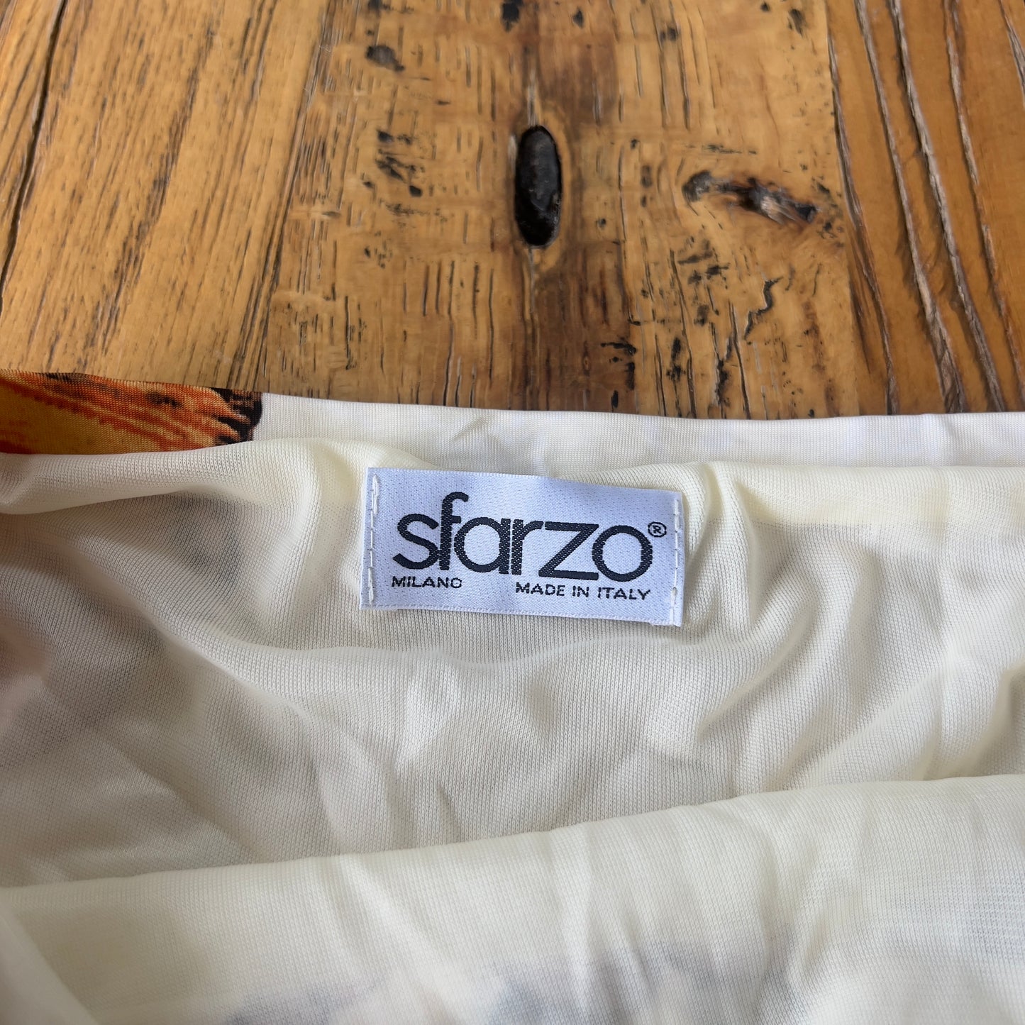 graphic print maxi skirt