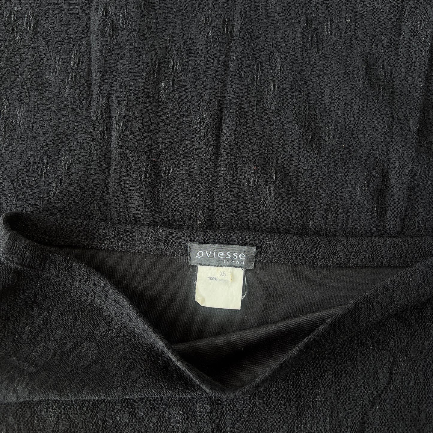 black lace midi skirt