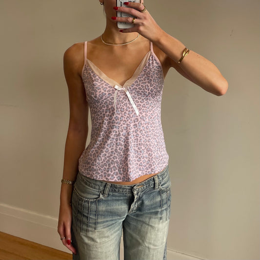 lilac leopard cami