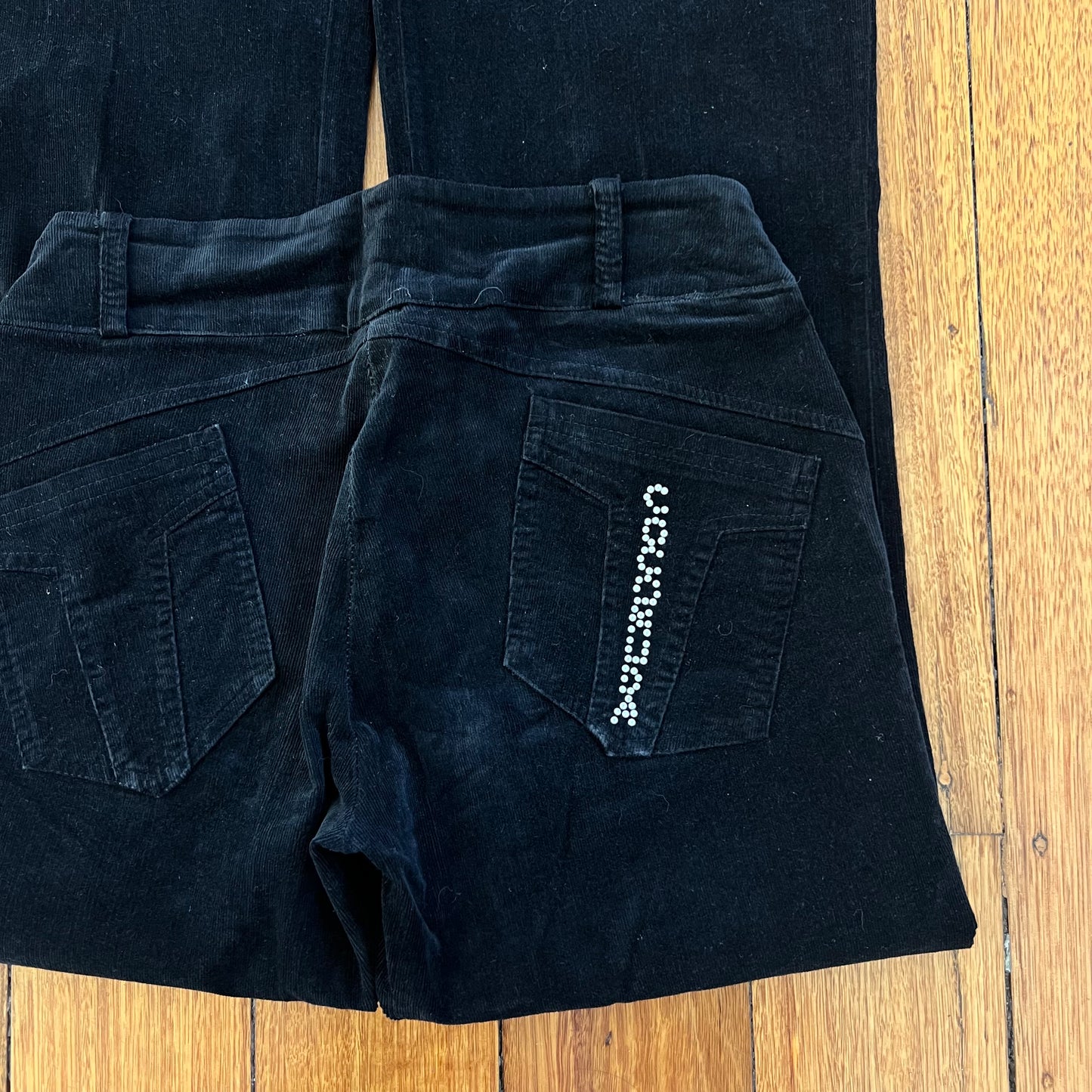 black corduroy jeans