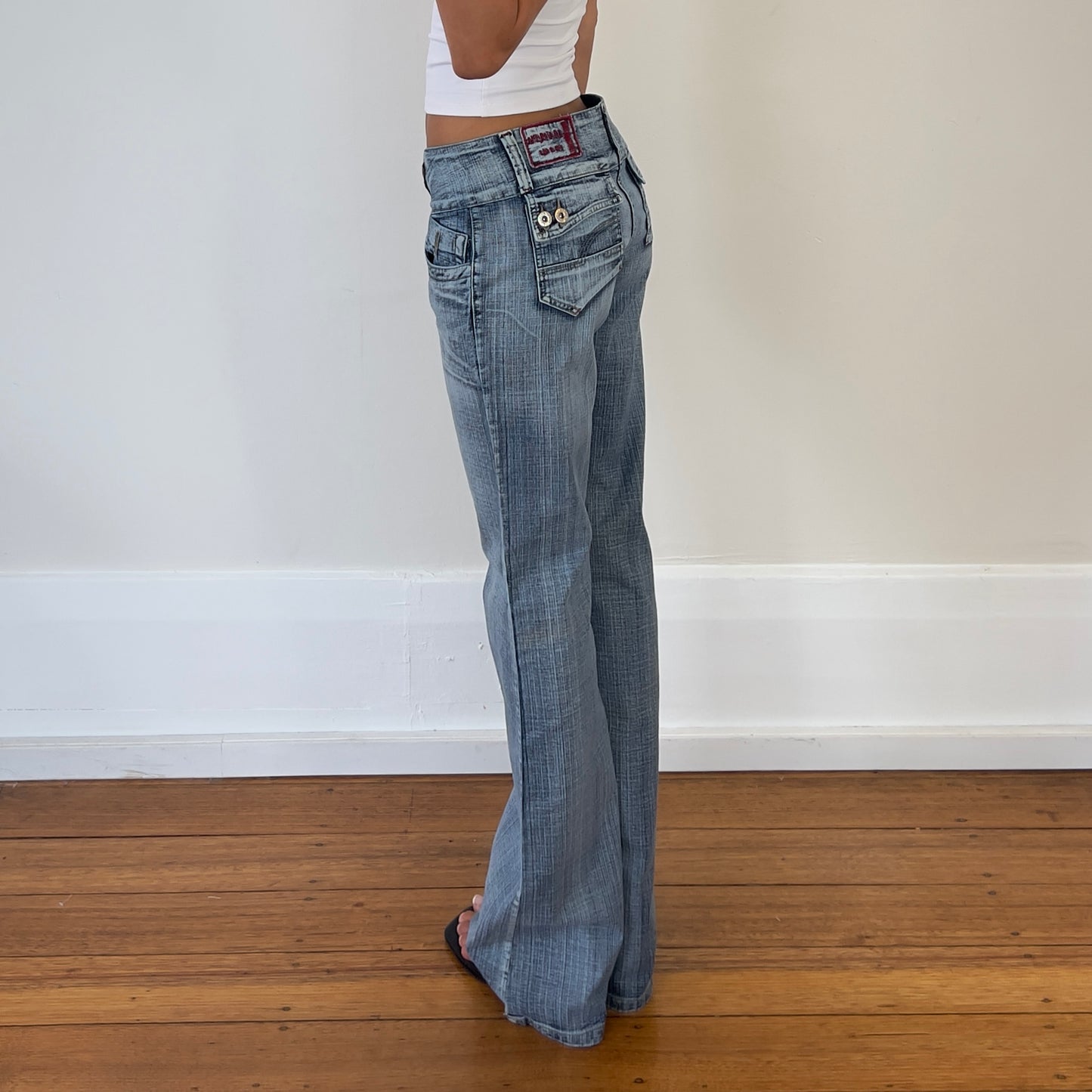 light wash bootcut jeans