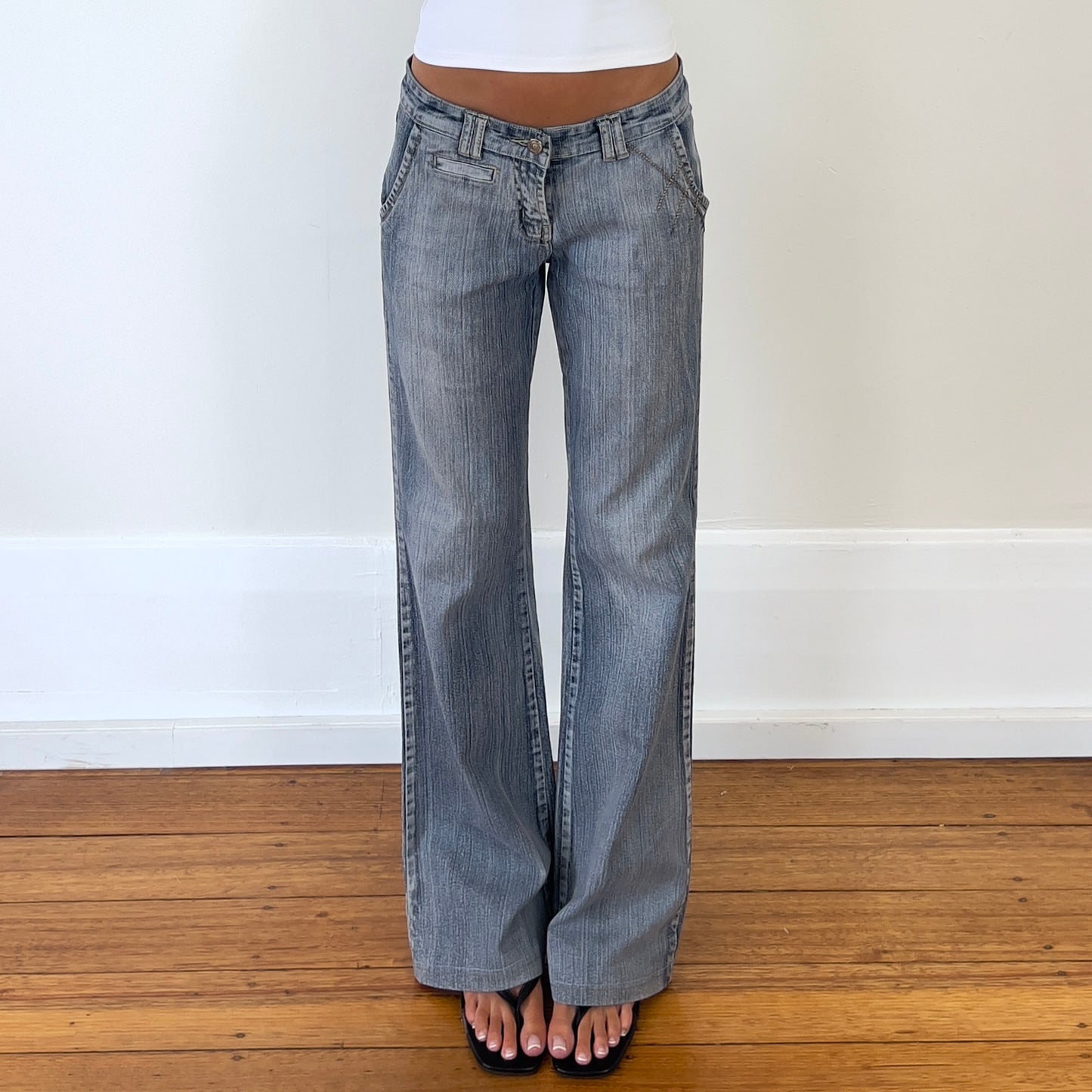 grey wash denim jeans