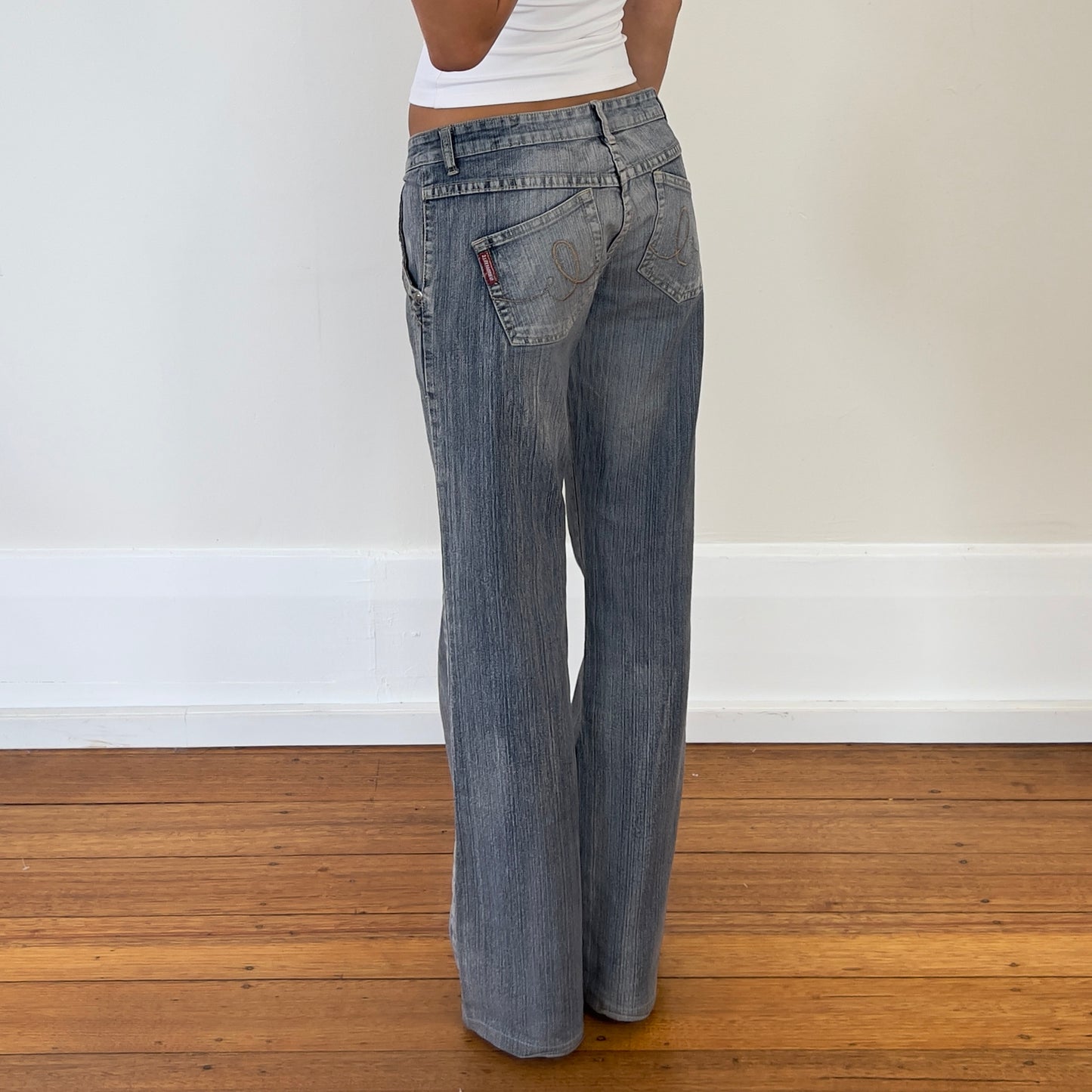 grey wash denim jeans