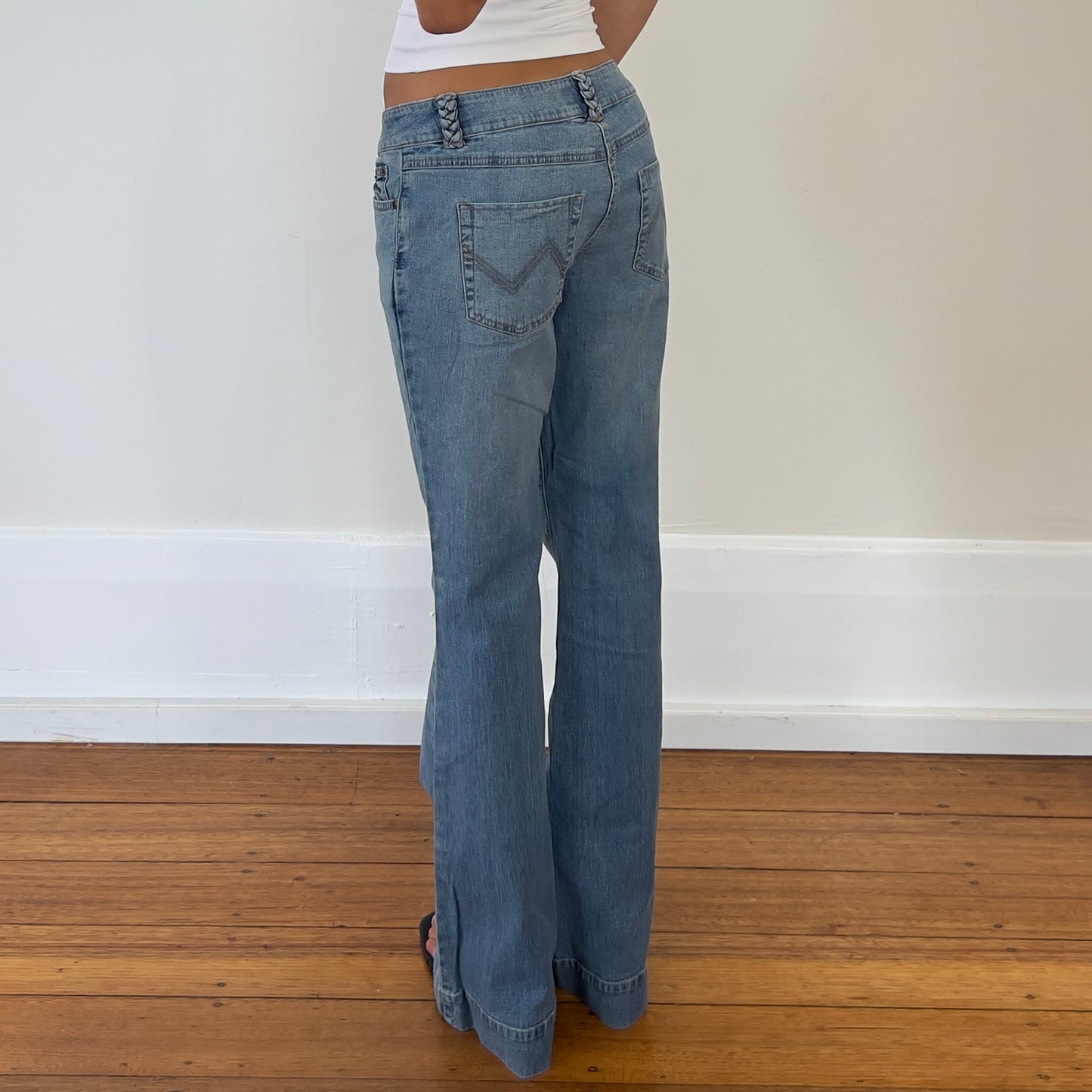 low rise bootcut jeans