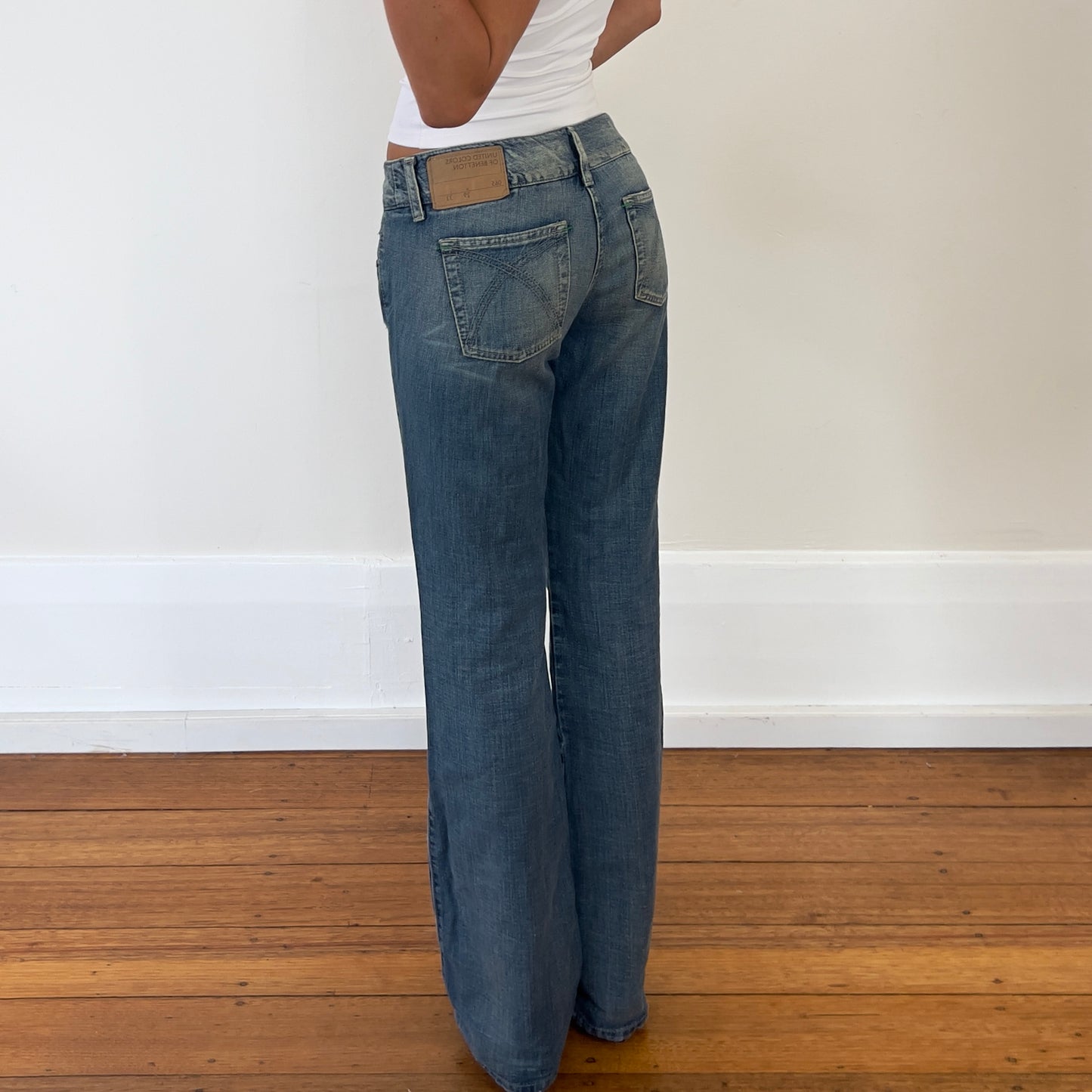 low rise straight leg jeans