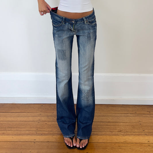 multi wash denim jeans