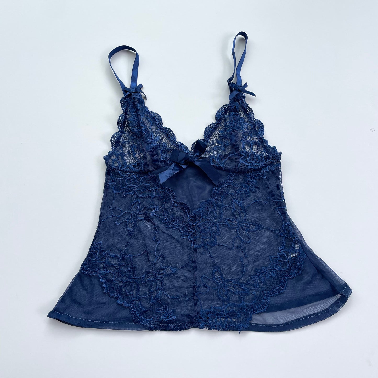 dark blue lace cami