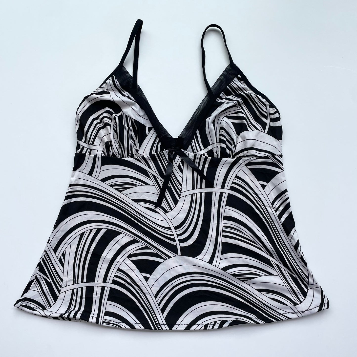 y2k swirly print cami