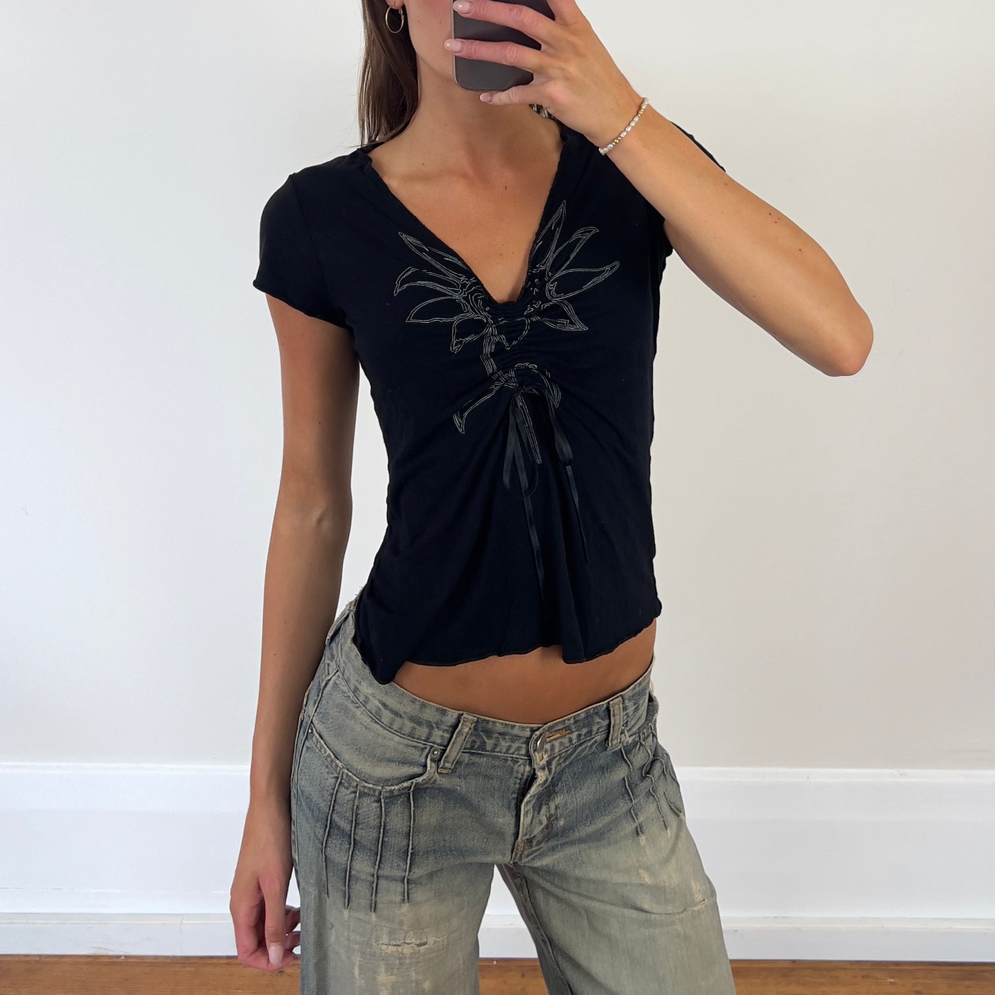graphic black tee
