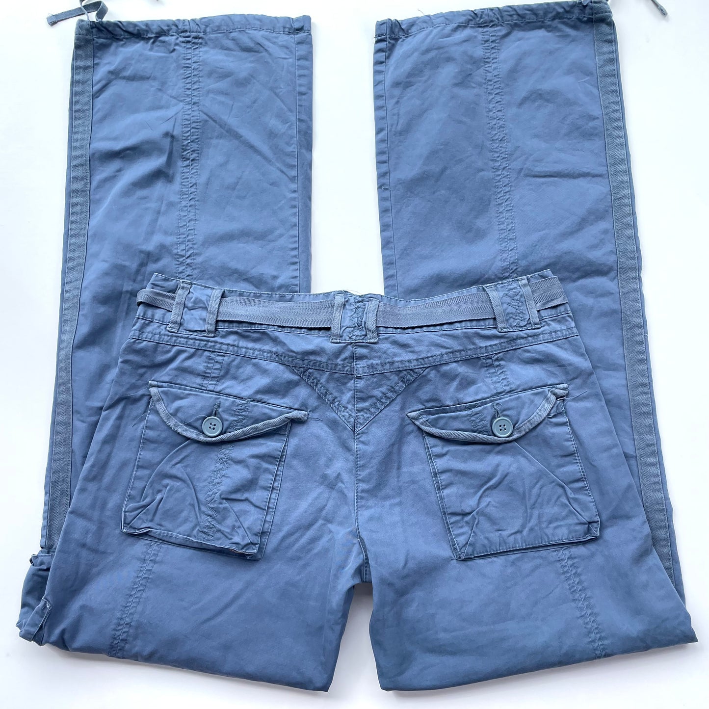 baggy blue cargo pants