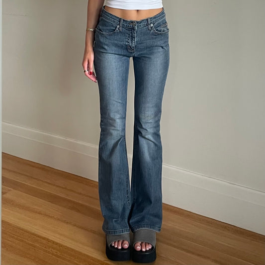 mid rise bootleg jeans