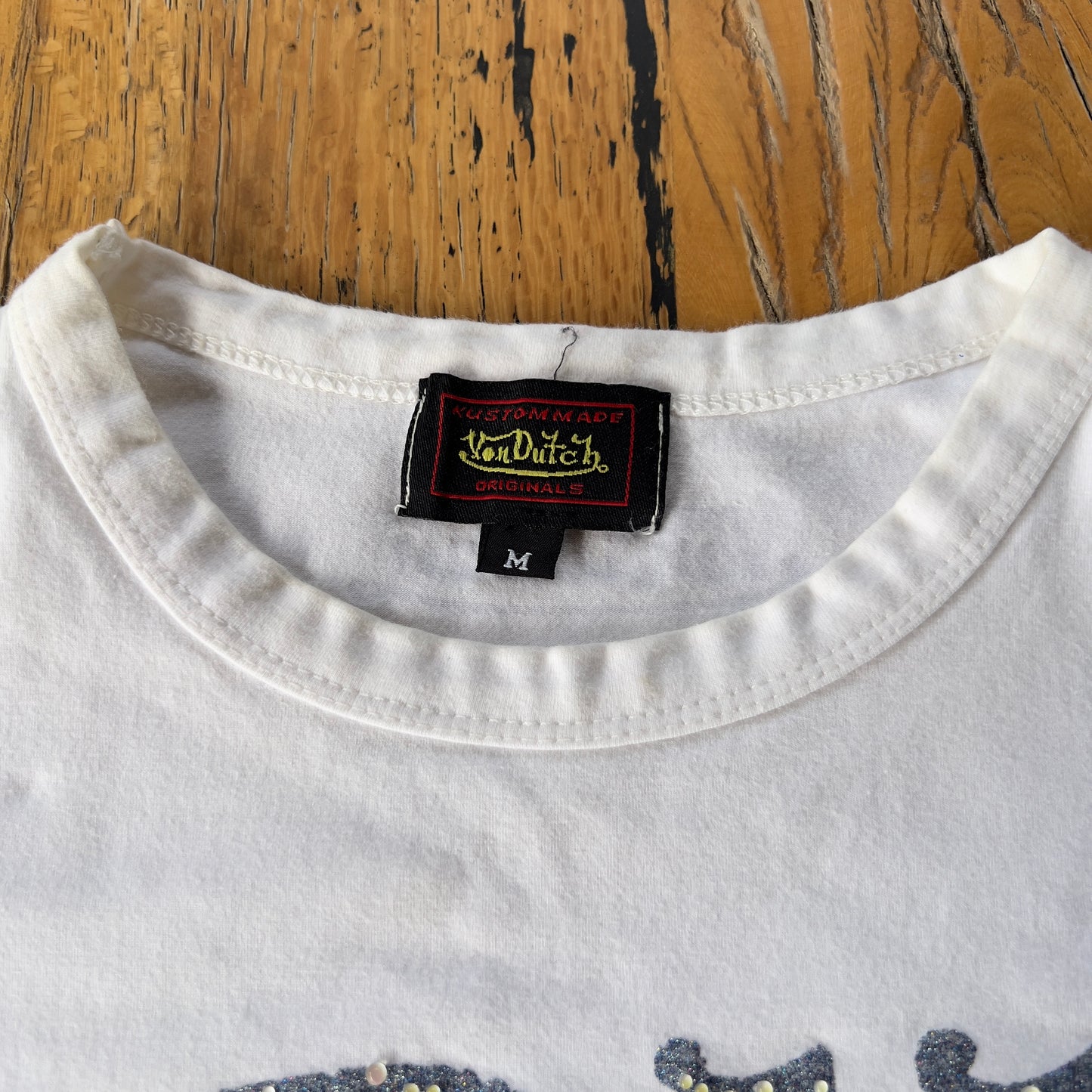 y2k Von Dutch baby tee