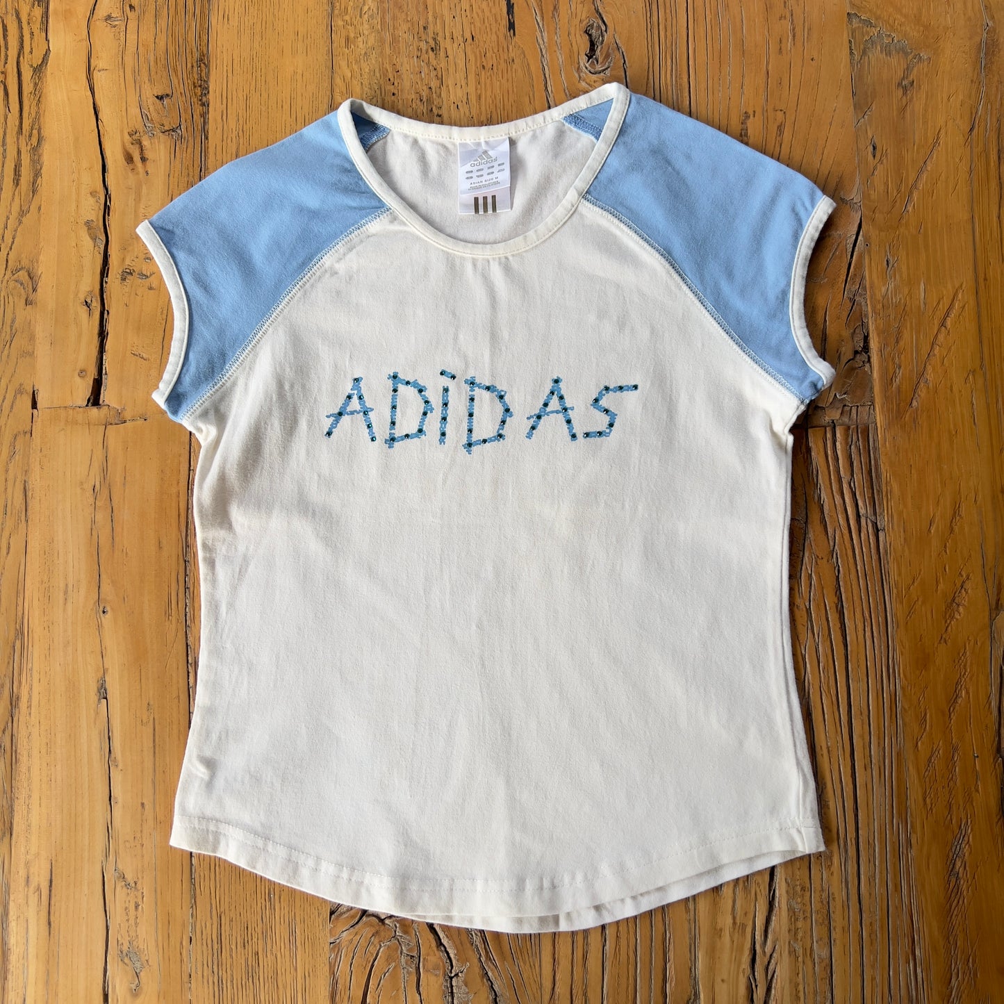 y2k Adidas baby tee