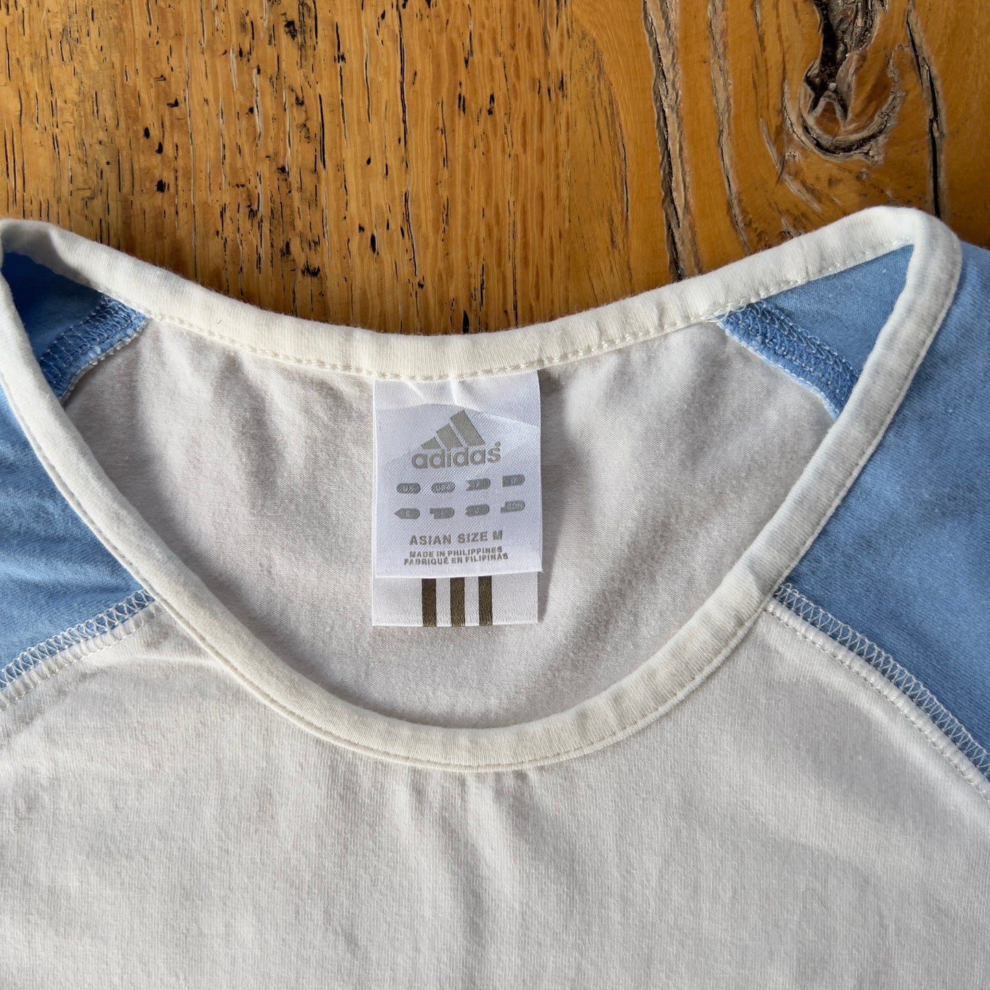 y2k Adidas baby tee