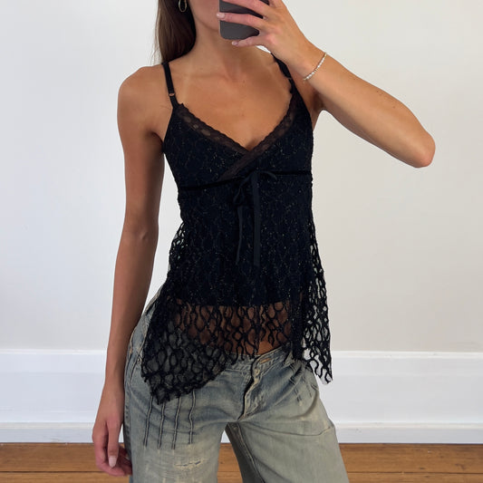 black lace fairy cami