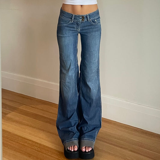 low rise baggy denim jeans