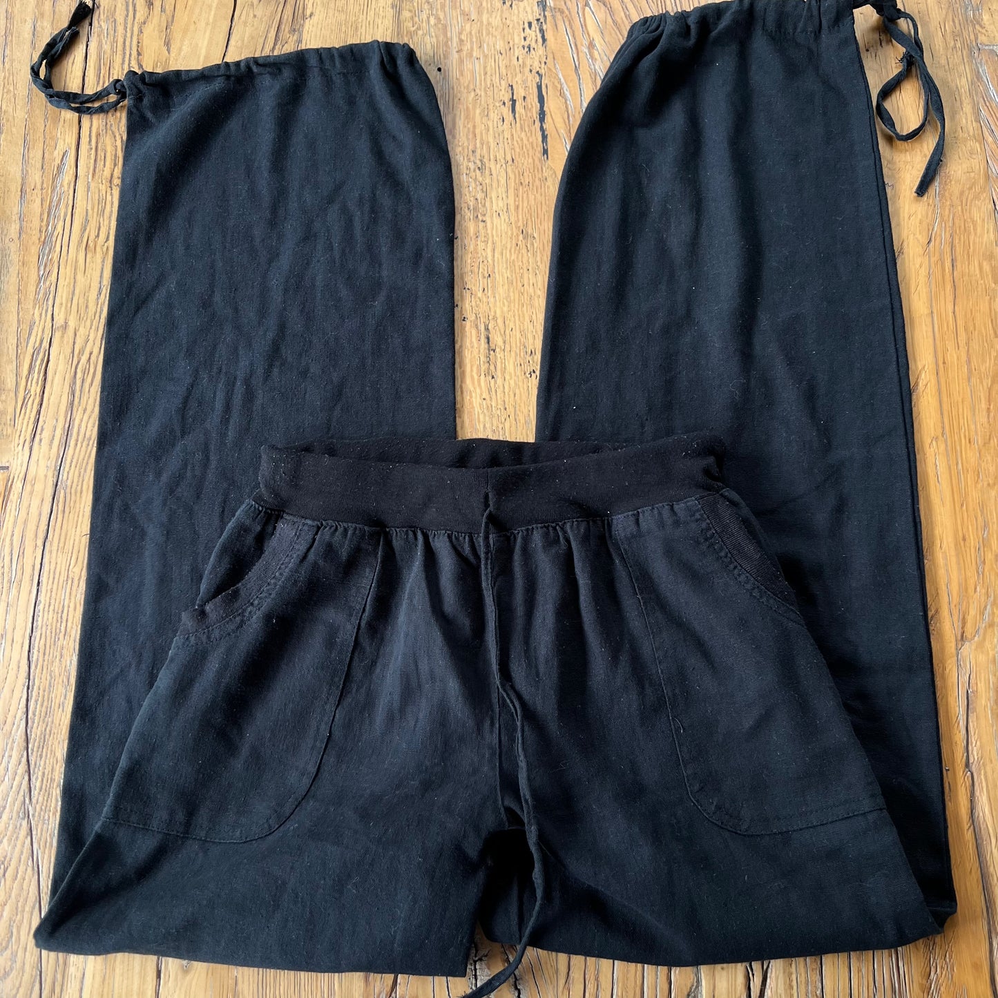 black linen pants